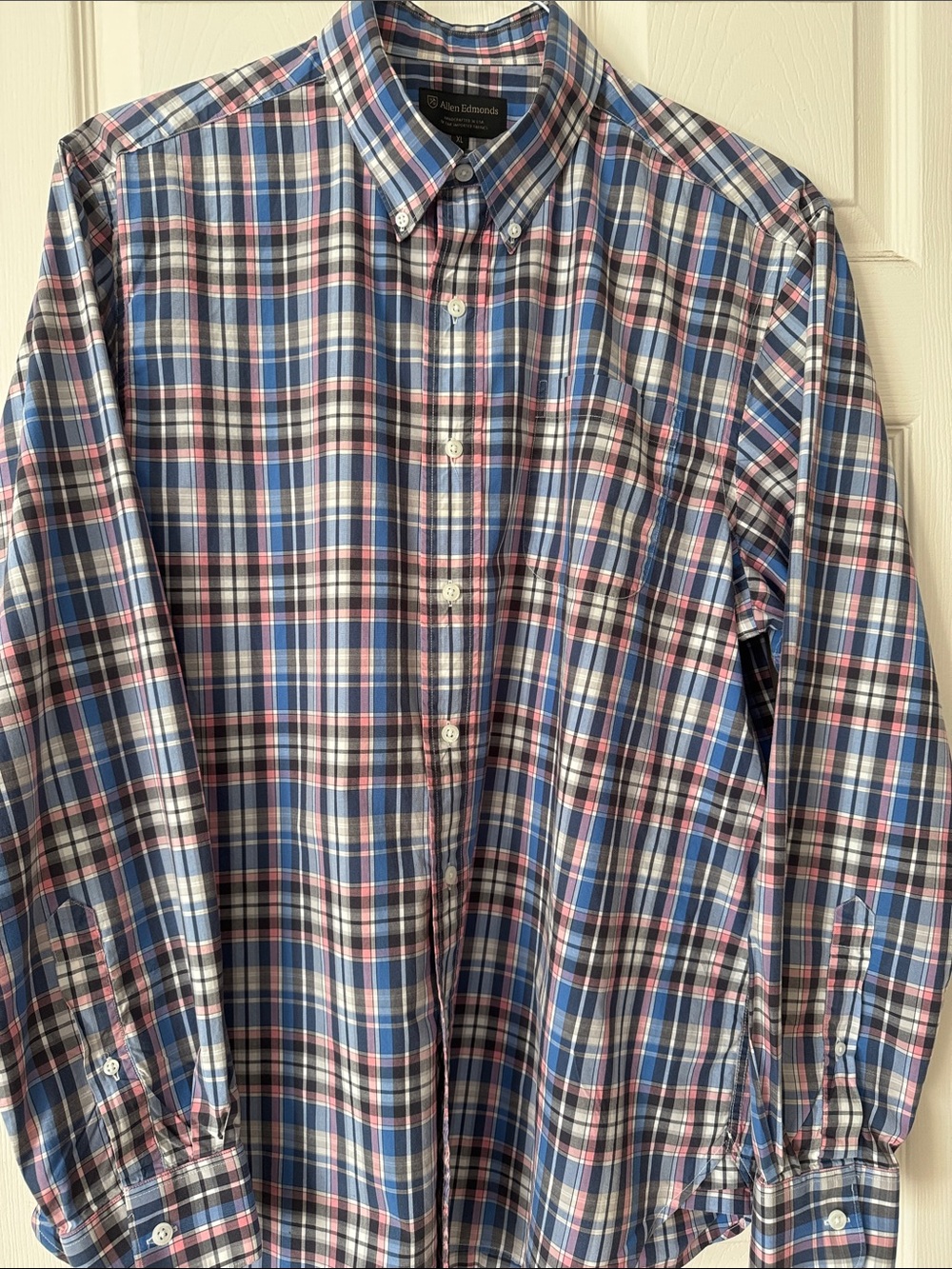 Allen Edmonds Plaid Cotton Shirt